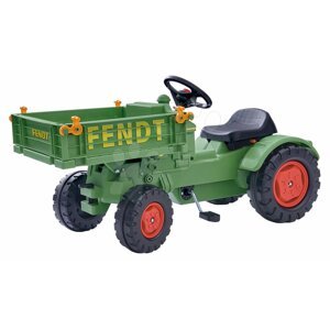 BIG pedálos traktor Fendt láncmeghajtással, platóval és dudával 56552
