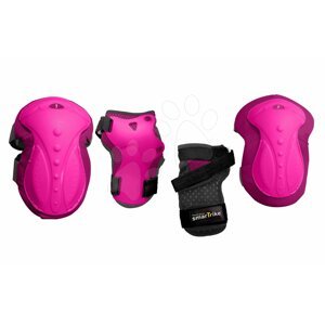 smarTrike védőfelszerelés Safety Gear set XS térdre és csuklóra ergonomikus műanyagból rózsaszín 4002001