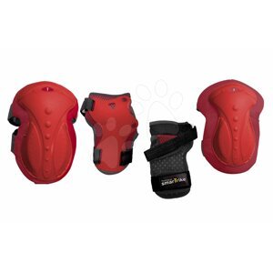 smarTrike védőfelszerelés Safety Gear set M térdre és csuklóra ergonomikus műanyagból piros 4002004