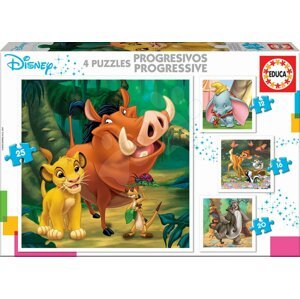 Puzzle Oroszlánkirály Disney Progressive Educa 12-16-20-25 darabos