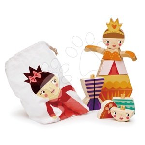 Hercegnők és tündérek kirakós Princesses and Mermaids Tender Leaf Toys 15 darabos készlet vászon zsákban