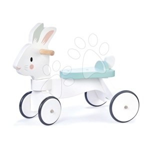 Fa nyuszi bébitaxi Running Rabbit Ride on Tender Leaf Toys irányítható kormánnyal 18 hó-tól