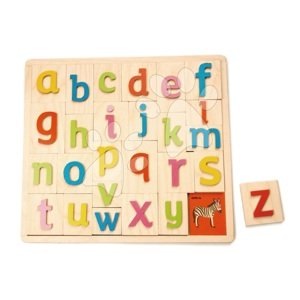 Fa ábécé ábrákkal Alphabet Pictures Tender Leaf Toys 27 részes 18 hó-tól