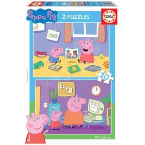 Puzzle Peppa Pig Educa 2x20 darabos 4 évtől