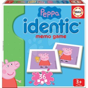 Pexeso Peppa Pig Identic Educa memóriajáték 36 kártyalappal