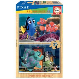 Fa puzzle Pixar Disney Educa 2x25 darabos