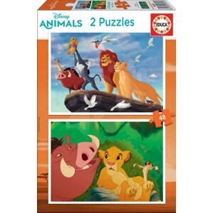 Puzzle The Lion King Disney Educa 2x48 darabos 4 évtől