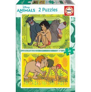 Puzzle The Jungle Book Disney Educa 2x48 darabos 4 évtől