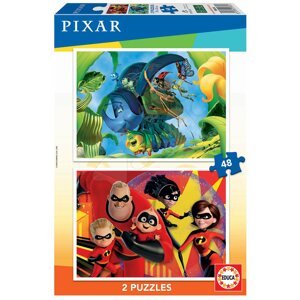 Puzzle Pixar Disney Educa 2x48 darabos 4 évtől