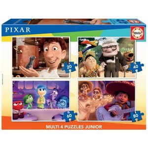Puzzle Pixar 2 Disney Multi 4 Junior Educa 20-40-60-80 darabos 4 évtől