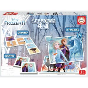 Superpack 4in1 Frozen 2 Disney Educa puzzle, domino és pexeso 3 évtől