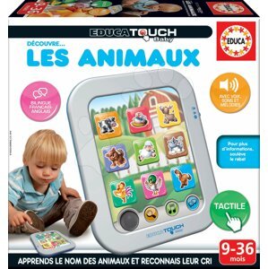 Elektronikus táblagép Állatkák Lex Animaux Educa 9-36 hó korosztály részére francia nyelvű