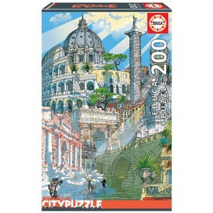 Puzzle Rome Citypuzzles Carlo Stanga Educa 200 darabos - ilustrator 8 évtől
