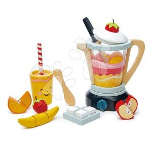 Fa turmixgép Fruity Blender Tender Leaf Toys pohárral, gyümölcsökkel és jégkockákkal