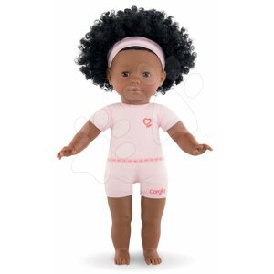 Öltöztethető játékbaba Pauline Ma Corolle göndör fekete hajkorona és barna pislogó szemek 36 cm 4 évtől