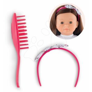 Hajpánt és fésű Hair Brush Set Pink Ma Corolle 36 cm játékbaba részére 4 évtől