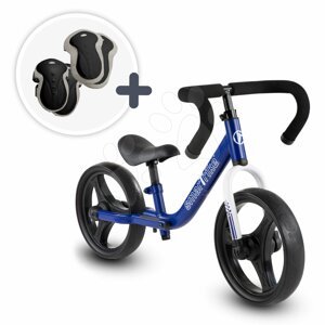 Tanulóbicikli összecsukható Folding Balance Bike Blue smarTrike kék, alumínium, ergonomikus fogantyúkkal 2-5 éves korosztálynak és védőfelszerelés ajándékba