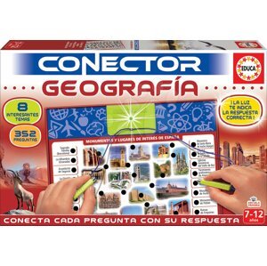 Társasjáték Conector földrajz Geografia Educa spanyol nyelvű 352 kérdés 7-12 éves korosztálynak
