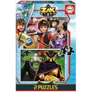 Puzzle Zak Storm Educa 2x48 darabos 4 évtől