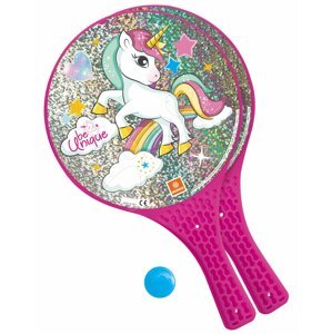Strandtenisz Egyszarvú Unicorn Mondo 2*22 cm teniszütők és labda