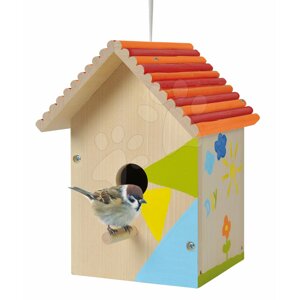 Fa madáretető Outdoor Birdhouse Eichhorn Rakd össze és fesd ki - ecsettel és festékekkel 6 évtől