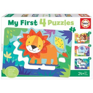Puzzle legkisebbeknek My Jungle Animals Progressive Educa állatok a dzsungelből 5-6-7-8 darabos 24 hó-tól