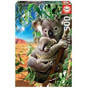Puzzle Koala and Cub Educa 500 darabos és Fix ragasztó a csomagban 11 évtől