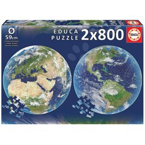 Puzzle Planet Earth Round Educa 800 darabos és Fix ragasztó 11 évtől