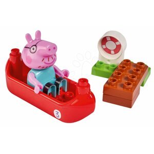 Épitőjáték Peppa Pig Starter Sets PlayBIG Bloxx figurával a csónakban 1,5-5 évesnek