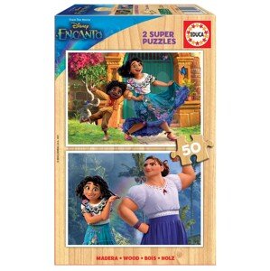Fa puzzle Encanto Disney Educa 2x50 darabos 5 évtől