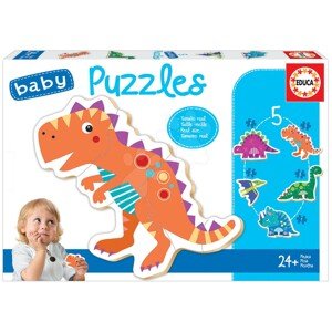 Puzzle legkisebbeknek Baby 5 Educa Dinoszaurusz 24 hó-tól