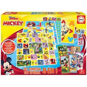 Társasjátékok Mickey and his Friends Disney 8in1 Special set Educa 4 évtől angol francia spanyol portugal