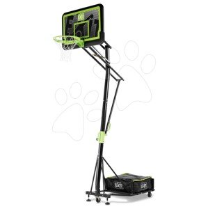 Kosárlabda konstrukció palánkkal és kosárral Galaxy portable basketball black edition Exit Toys acél áthelyezhető magasságilag állítható