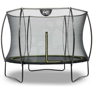 Trambulin védőhálóval Silhouette trampoline Exit Toys kerek 244 cm átmérővel fekete