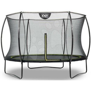Trambulin védőhálóval Silhouette trampoline Exit Toys kerek 305 cm átmérővel fekete