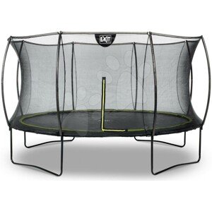 Trambulin védőhálóval Silhouette trampoline Exit Toys kerek 366 cm átmérővel fekete