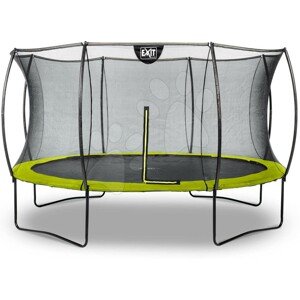 Trambulin védőhálóval Silhouette trampoline Exit Toys kerek 366 cm átmérővel zöld