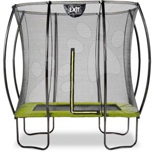 Trambulin védőhálóval Silhouette trampoline Exit Toys 153*214 cm zöld
