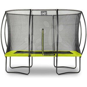Trambulin védőhálóval Silhouette trampoline Exit Toys 214*305 cm zöld