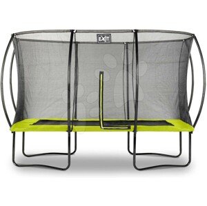 Trambulin védőhálóval Silhouette trampoline Exit Toys 244*366 cm zöld