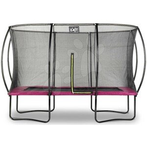 Trambulin védőhálóval Silhouette trampoline Exit Toys 244*366 cm rózsaszin