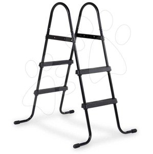 Medence létra pool ladder Exit Toys 60-90 cm magas kerethez fémváz csúszásmentes fekete