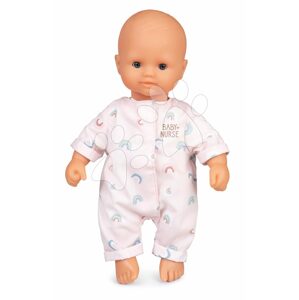 Játékbaba Natur Baby D'Amour Baby Nurse Smoby puha testű pasztell rugdalózóban 32 cm 18 hó-tól