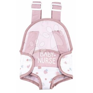 Babahordozó 42 cm játékbabának Baby Carrier Natur D'Amour Baby Nurse Smoby ergonomikus kenguru