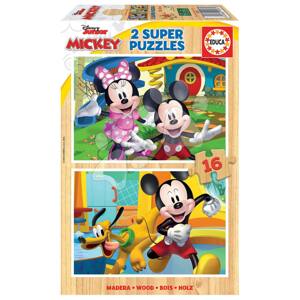 Fa puzzle Mickey & Minnie Disney Educa 2x16 darabos