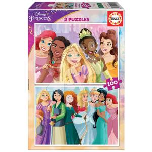 Puzzle Disney Princess Educa 2x100 darabos