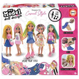 Kreatív alkotás Design Your Doll Casual Style Educa készítsd el saját városi játékbabádat az 5 modellből 6 évtől