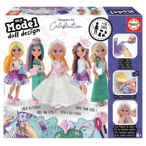 Kreatív alkotás My Model Doll Design Celebration Educa Készítsd el saját popsztár babáidat 5 modell 6 évtől