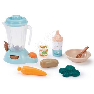Turmixgép élelmiszerekkel Baby's Meal Case Vert Azur Écoiffier és kiegészítőkkel 18 hó-tól