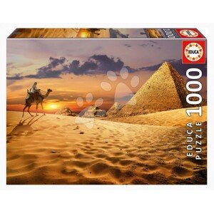 Puzzle Camel in the Desert Educa 1000 darabos és Fix ragasztó